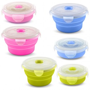 CONTENEDOR PLEGABLE SILICONA NUVITA 3Col. 540ml.