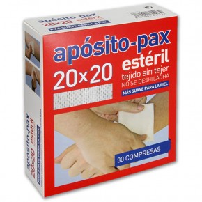 APOSITO-PAX 20x20 ESTÉRIL TEJIDO SIN TEJER 30uds.