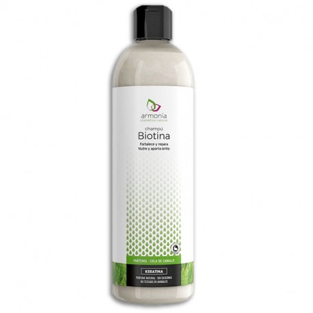 CHAMPÚ BIOTINA ARMONÍA, FORTALECE, REPARA Y NUTRE, 400ml.