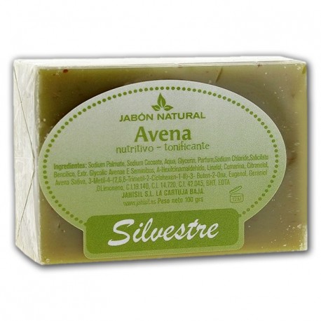 JABÓN NATURAL AVENA SILVESTRE, Nutritivo -Tonificante 100g.