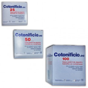 GASAS ESTÉRILES COTONIFICIO, 25uds. CN.482414.8