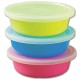 SET 3 BOLES CON TAPA PARA ALIMENTOS BEBÉ NUVITA 3Col.