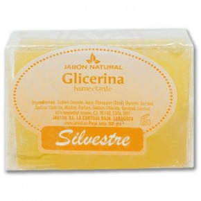 JABÓN NATURAL GLICERINA SILVESTRE, Humectante 100g.