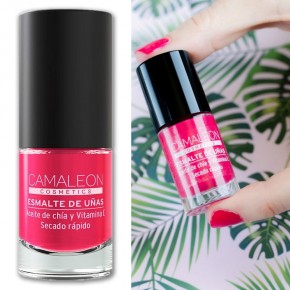 ESMALTE DE UÑAS FUCSIA LARGA DURACIÓN CAMALEÓN