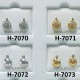 PENDIENTES HIPOALERG. MEDICYS H-7000, 12Mod.
