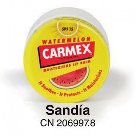 BÁLSAMO LABIAL TARRO CARMEX SANDÍA 7,5g.