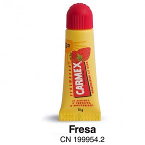 BÁLSAMO LABIAL TUBO CARMEX FRESA 10g.