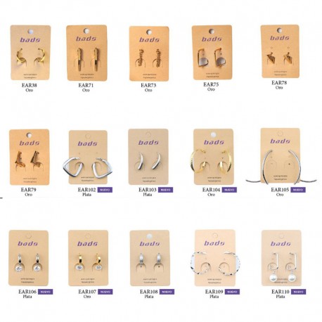 PENDIENTES HIPOALERGÉNICOS BADS PVP 10€