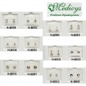 PENDIENTES HIPOALERGÉNICOS H-8000, 12 Modelos