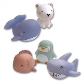 SET DE 5 JUGUETES BAÑO “POLARIS” SARO