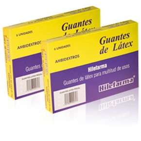 GUANTES LÁTEX HILEFARMA 3Tallas 6uds.