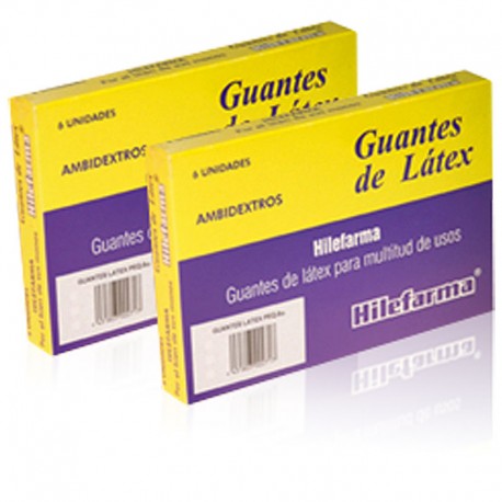 GUANTES LÁTEX HILEFARMA 3Tallas 6uds.