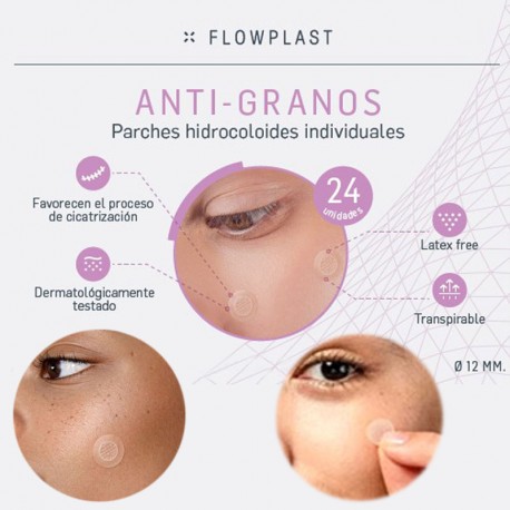 PARCHES ANTI-GRANOS FLOWPLAST 24uds.