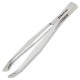 PINZA DEPILAR OBLICUA INOX PLATA DISNA 7,4cm.