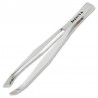 PINZA DEPILAR OBLICUA INOX PLATA DISNA 7,4cm.