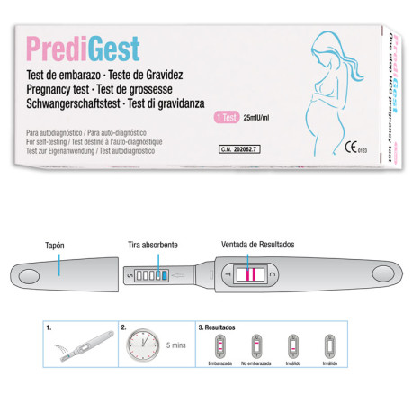 TEST DE EMBARAZO AUTODIAGNÓSTICO PREDIGEST