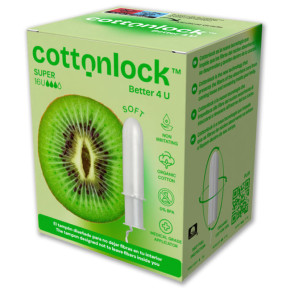 TAMPONES SÚPER CON APLICADOR COTTONLOCK