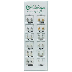 PENDIENTES HIPOALERG. MEDICYS H-7000, 12Mod.