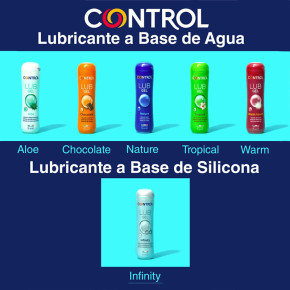 LUBRICANTE ÍNTIMO CONTROL AGUA O SILICONA