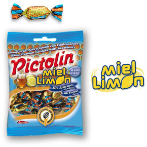 CARAMELOS SIN AZÚCAR PICTOLÍN MIEL-LIMÓN