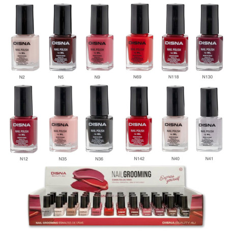Exp. 36Esmaltes Uñas Disna Pharma 12Col.