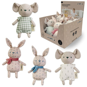 Display 8 Animalitos Peluches Sonajero Saro