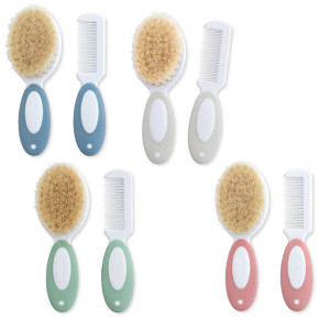 SET PEINE-CEPILLO CERDAS NATURALES SARO 4Col