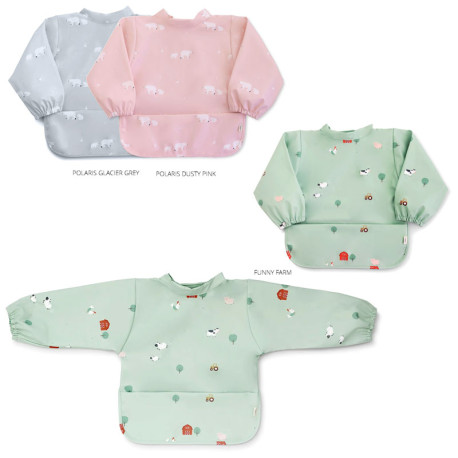 BABERO IMPERMEABLE CON MANGAS SARO 3Col.