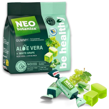 GUMMY ALOE VERA+UVA BLANCA NEO BOTÁNICA 9g.