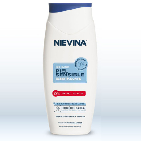 GEL DE BAÑO SENSITIVECARE NIEVINA 500ml.
