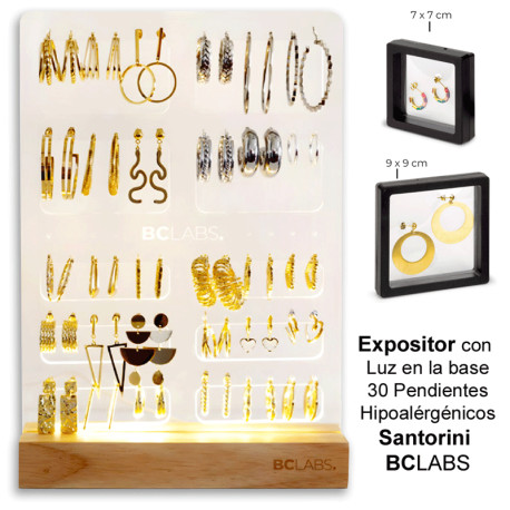 EXP. PENDIENTES SANTORINI BCLABS 30uds