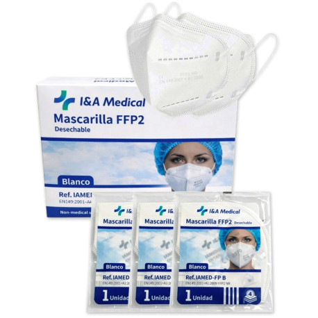 MASCARILLA FFP2 BLANCA CAJA 10uds.