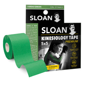 KINESIOLOGY TAPE SLOAN 5X5 CINTA VERDE