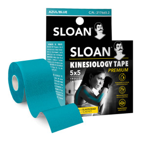 KINESIOLOGY TAPE SLOAN 5X5 CINTA AZUL