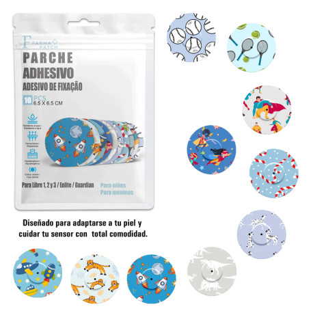 PARCHE PROTEGE SENSOR GLUCOSA INFANTIL FARMA PATCH