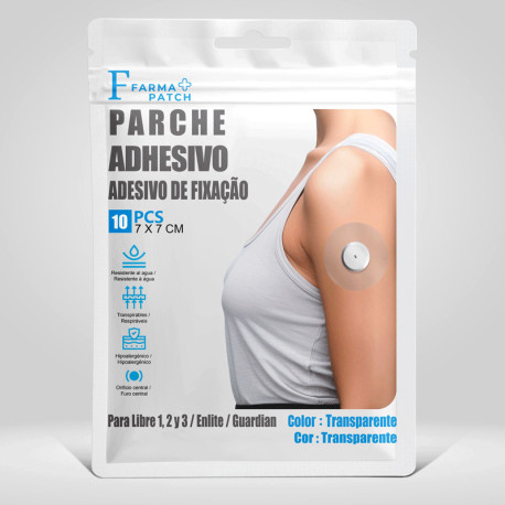 PARCHE PROTEGE SENSOR GLUCOSA TRANSPARENTE FARMA PATCH