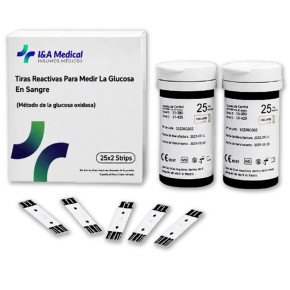 TIRAS REACTIVAS GLUCÓMETRO I&A MEDICAL