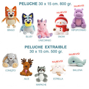 PELUCHE TÉRMICO BEBÉ CALOR-FRÍO 10Mod.