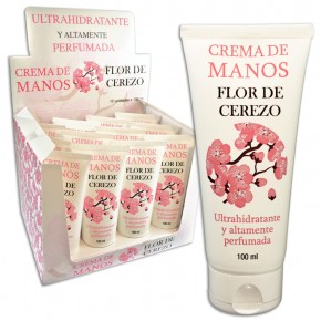 CREMA DE MANOS FLOR DE CEREZO, 100ml.