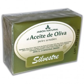 JABÓN NATURAL ACEITE DE OLIVA SILVESTRE, Pieles Sensibles 100g.