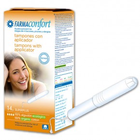 TAMPONES ALGODÓN APLIC.BIOD. FARMACONFORT 14Súper+