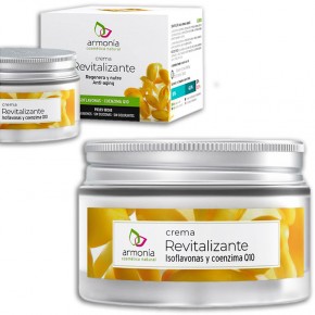 CREMA REVITALIZANTE ARMONÍA, REGENERA NUTRE ANTIEDAD, 50ml.