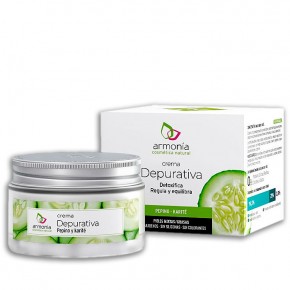 CREMA DEPURATIVA ARMONÍA DETOXIFICA REGULA EQUILIBRA, 50ml.