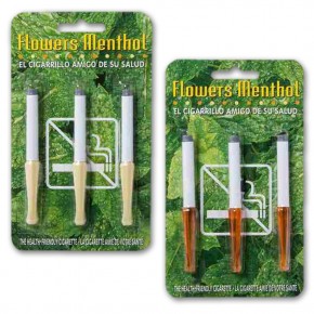 CIGARRILLOS FLOWERS MENTHOL BLISTER, 3uds.