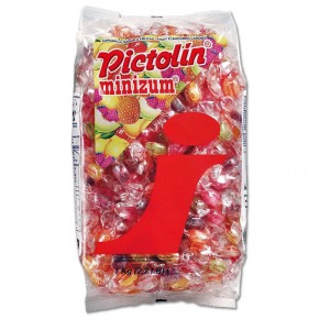 CARAMELOS PICTOLÍN-MINIZUM CON AZUCAR, 1Kg.