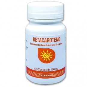 BETACAROTENO BRONCEADO VALEFARMA, 60 Cáps. 500mg.