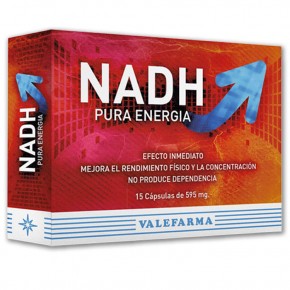 NADH PURA ENERGIA VALEFARMA, 15 Cáps. de 595mg.