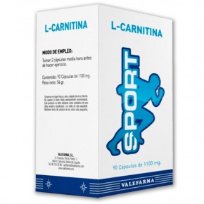 L-CARNITINA SPORT VALEFARMA, 90 Cáps. de 1.100mg.