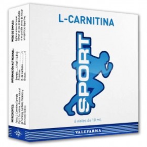 L-CARNITINA SPORT VALEFARMA, 6 viales de 10ml.