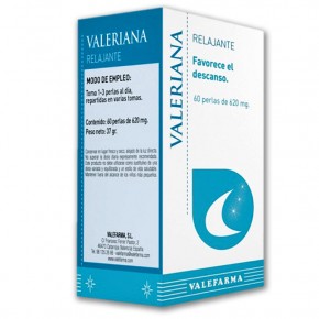 VALERIANA RELAJANTE VALEFARMA, 60 Perlas 620mg.